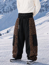 Men's Reflective Wild Motion Colorblock Extra Baggy Snowboard Pants