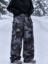 Women's Nightline Park Rider Reflective Trim Cargo Pockets Baggy Snow Pants