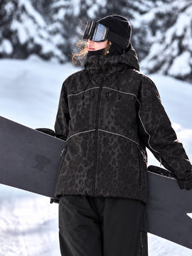 Women's Reflective Freestyle Snowboard Jacket – Nightline Park Rider