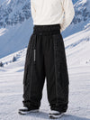 Men's Wild Motion Reflective Colorblock Extra Baggy Snow Pants