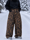 Women's Nightline Park Rider Reflective Trim Cargo Pockets Baggy Snow Pants