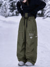 Women's Camden Punk Rivet Street Utility Cargo Snowboard Pants – Baggy Freestyle Fit