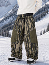 Men's Wild Motion Super Baggy Snow Pants – Multi Pocket Reflective Colorblock Design