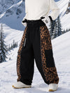 Men's Wild Motion Reflective Colorblock Extra Baggy Snow Pants