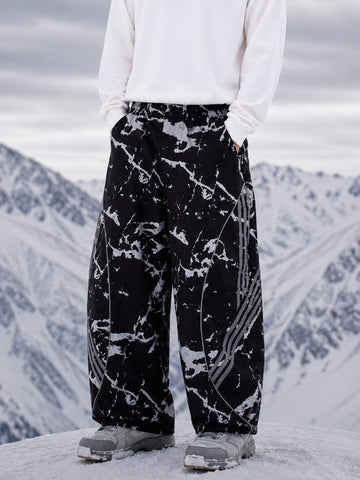 Men's Nightline Park Baggy Snow Pants with Reflective Curve