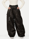 Women's Urban Vibe Workwear-Inspired Rivet-Trim Wide Fit OG Baggy Snowboard Pants