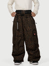 Men's Utility Cargo Baggy Snow Pants – Multi Pocket Street Belt Design