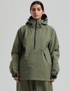 Women's Gsou Snow Durable Urban Vibe Pullover Anorak Snowboard Jacket