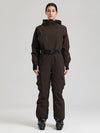 Women's Gsou Snow Alpine Luxe Slim Fit Full Body Onesie Ski Jumpsuit