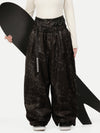 Women's Urban Vibe Workwear-Inspired Rivet-Trim Wide Fit OG Baggy Snowboard Pants