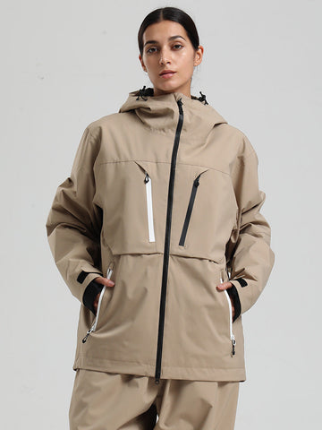Women's Gsou Snow Durable Mountain Pro Winter Function Cargo Snow Jacket