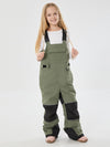 Girls Mountain Trek Light Reflective Knee Guard Waterproof Insulated Snow Bib Pants