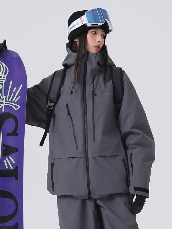 Women's Searipe Unisex Urban Ridge Mountain Freeride Baggy Snow Jacket