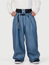Men's Urban Vibe Workwear-Inspired Rivet-Trim Wide Fit OG Baggy Snowboard Pants