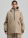 Women's Gsou Snow Durable Urban Vibe Pullover Anorak Snowboard Jacket