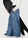 Men's Urban Vibe Workwear-Inspired Rivet-Trim Wide Fit OG Baggy Snowboard Pants