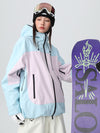 Women's Searipe Retro Vibe Color Block Baggy Snow Jacket