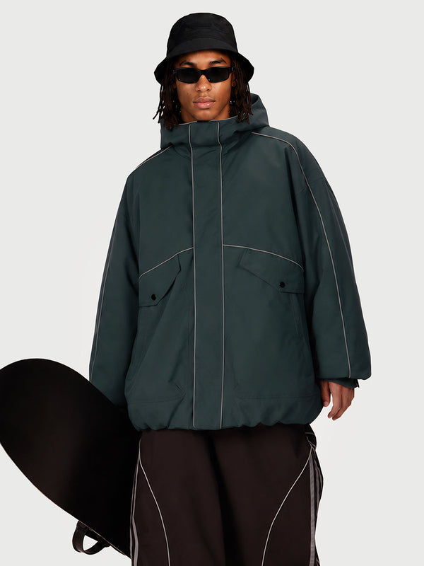 Men's UrbanCraft Workwear Snow Jacket – Reflective Utility Street Fit