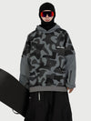 Men's Park Rider 2-in-1 Layered Freestyle Snow Hoodie with Contrast Sleeves