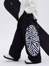 Men's All Weather Reflective Swaggy Graphic Cargo Snow Pants