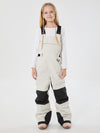 Girls Mountain Trek Light Reflective Knee Guard Waterproof Insulated Snow Bib Pants