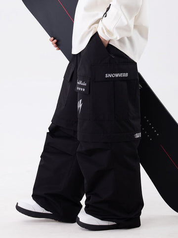 Men's Wild Soul Steeze Shred Master Baggy Street Cargo Snow Pants / Shorts