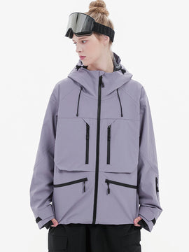 Women's Durable Steeze HypeShred Baggy Utility Cargo Snow Jacket