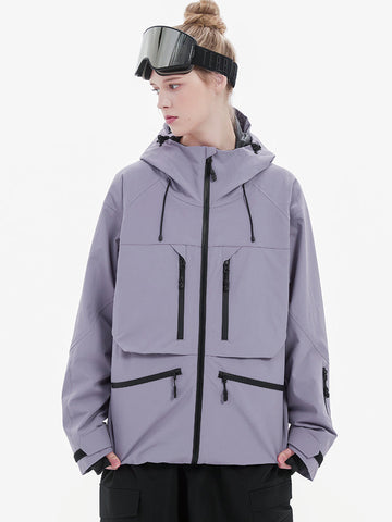 Women's Durable Steeze HypeShred Baggy Utility Cargo Snow Jacket