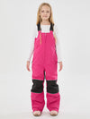 Girls Winter Trek Light Reflective Knee Guard Waterproof Insulated Snow Bib Pants