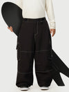 Women's Utility Wild Soul Crew Heavy Stitch Cargo Baggy Fit Snowboard Pants