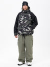 Men's Freestyle Mountain Camo Snow Suit – Bomber Jacket & Baggy Pants Set
