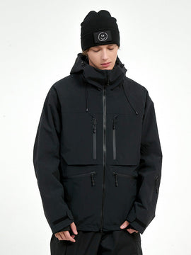 Men's Durable Steeze HypeShred Baggy Utility Cargo Snow Jacket
