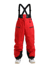 Men's Gsou Snow Durable Mountain Pro All Function Cargo Snow Bibs Pants