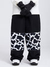 Women's Swaggy Knee Reflective Graphic Panel Cargo Snow Pants