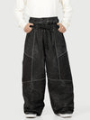 Men's Wild Motion Super Baggy Snow Pants – Multi Pocket Reflective Colorblock Design