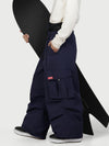 Men's Utility Cargo Baggy Snow Pants – Multi Pocket Street Belt Design