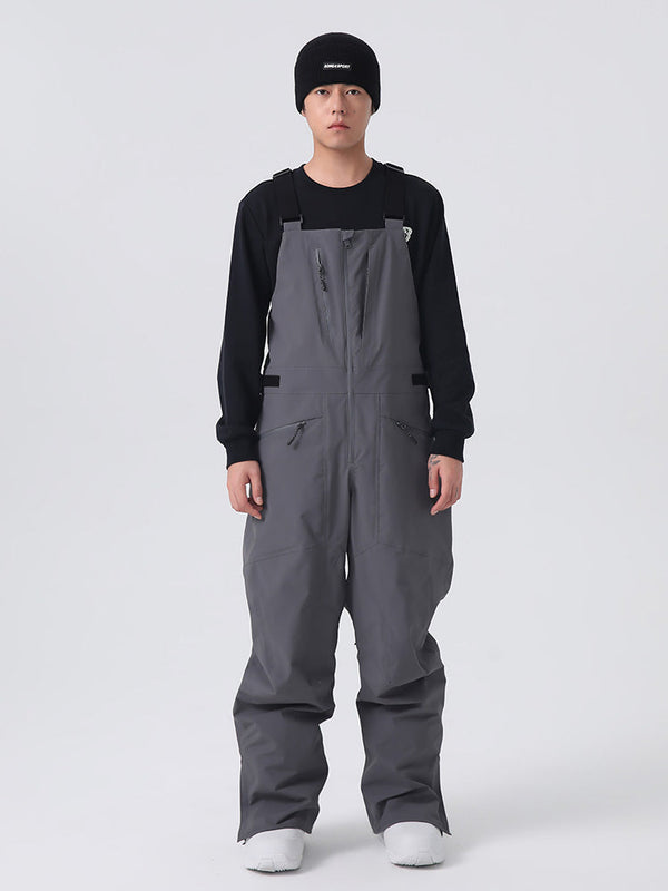 Men’s Searipe Unisex Urban Trek Durable Baggy Snow Bibs Overalls