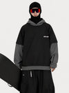 Men's Park Rider 2-in-1 Layered Freestyle Snow Hoodie with Contrast Sleeves