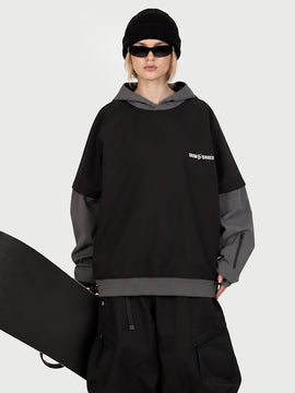 Women's Park Rider 2-in-1 Layered Freestyle Snow Hoodie with Contrast Sleeves