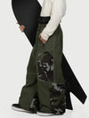 Men's Wild Motion Super Baggy Snow Pants – Multi Pocket Reflective Colorblock Design