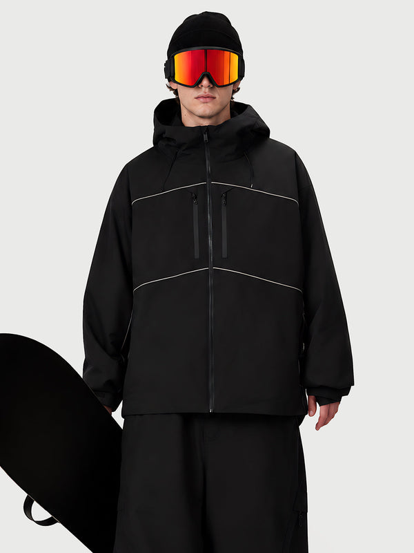 Men's Reflective Freestyle Snowboard Jacket – Nightline Park Rider