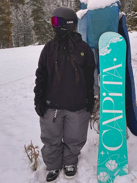 Women's Prime Mountain Baggy Snow Pants with Dual Side Cargo Pockets