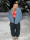 Women's Prime Mountain Baggy Snow Pants with Dual Side Cargo Pockets