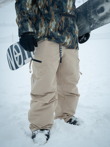 Men's Prime Mountain Baggy Snow Pants with Dual Side Cargo Pockets