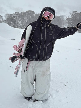 Women's All Weather Mountain Chill Reflective Snow Jacket – Night Skiing & Snowboard