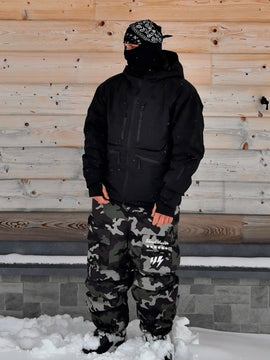 Men's Durable Steeze HypeShred Baggy Utility Cargo Snow Jacket