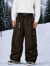 Men's Utility Cargo Baggy Snow Pants – Multi Pocket Street Belt Design
