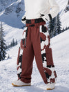 Men's Wild Motion Reflective Colorblock Extra Baggy Snow Pants