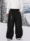 Men's Wild Motion Reflective Cargo Pockets Extra Baggy Snowboard Pants