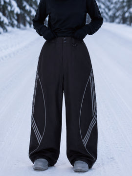 Women's Nightline Reflective Curve Park Rider Baggy Snowing Pants